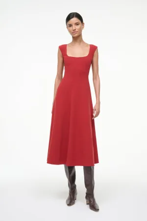 Sophisticated Waist Fit bold appearance CHARLOTTE DRESS | ROUGE