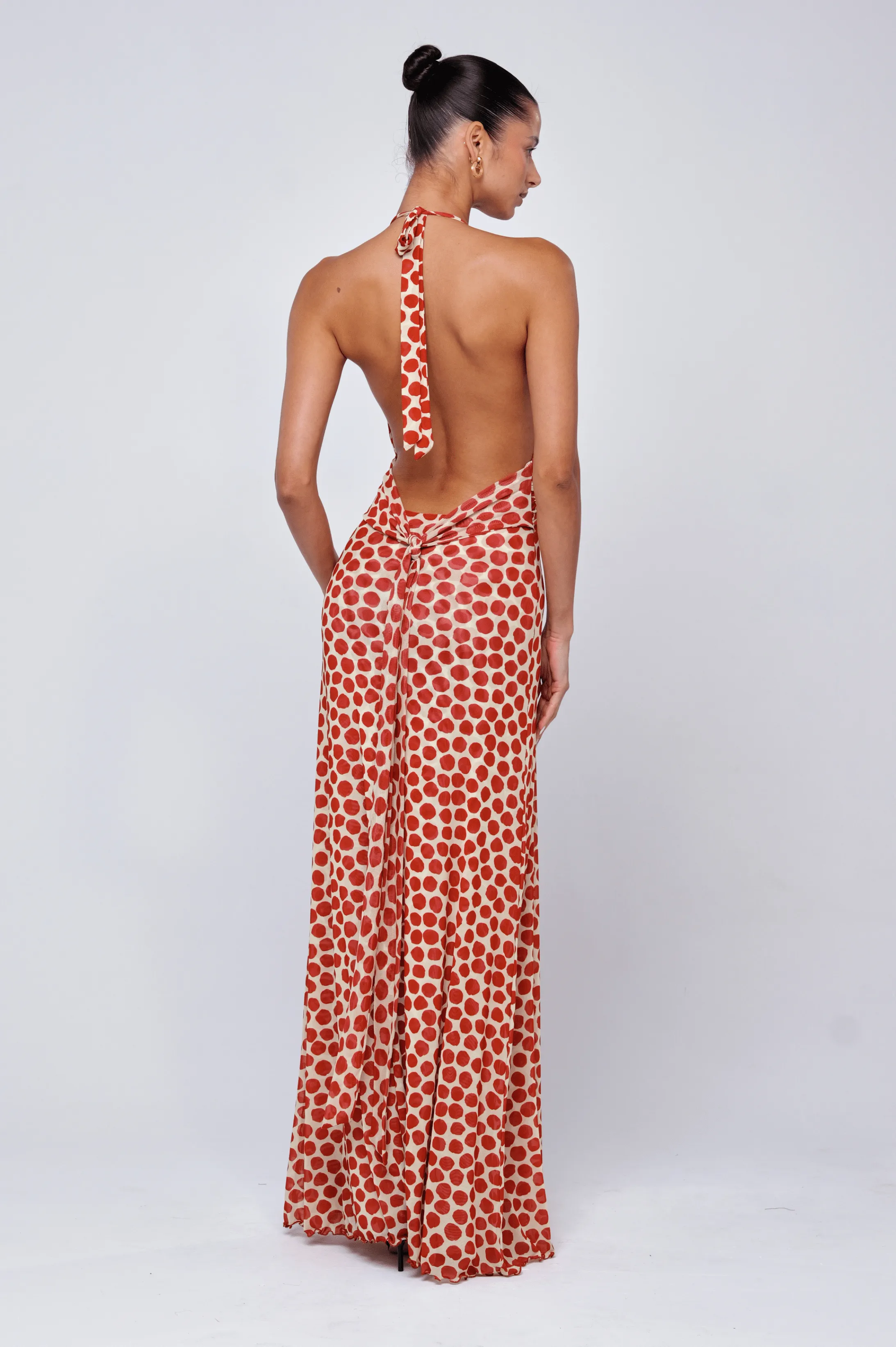 Timeless Cut Modern Waistband Chelsea Dress in Campari