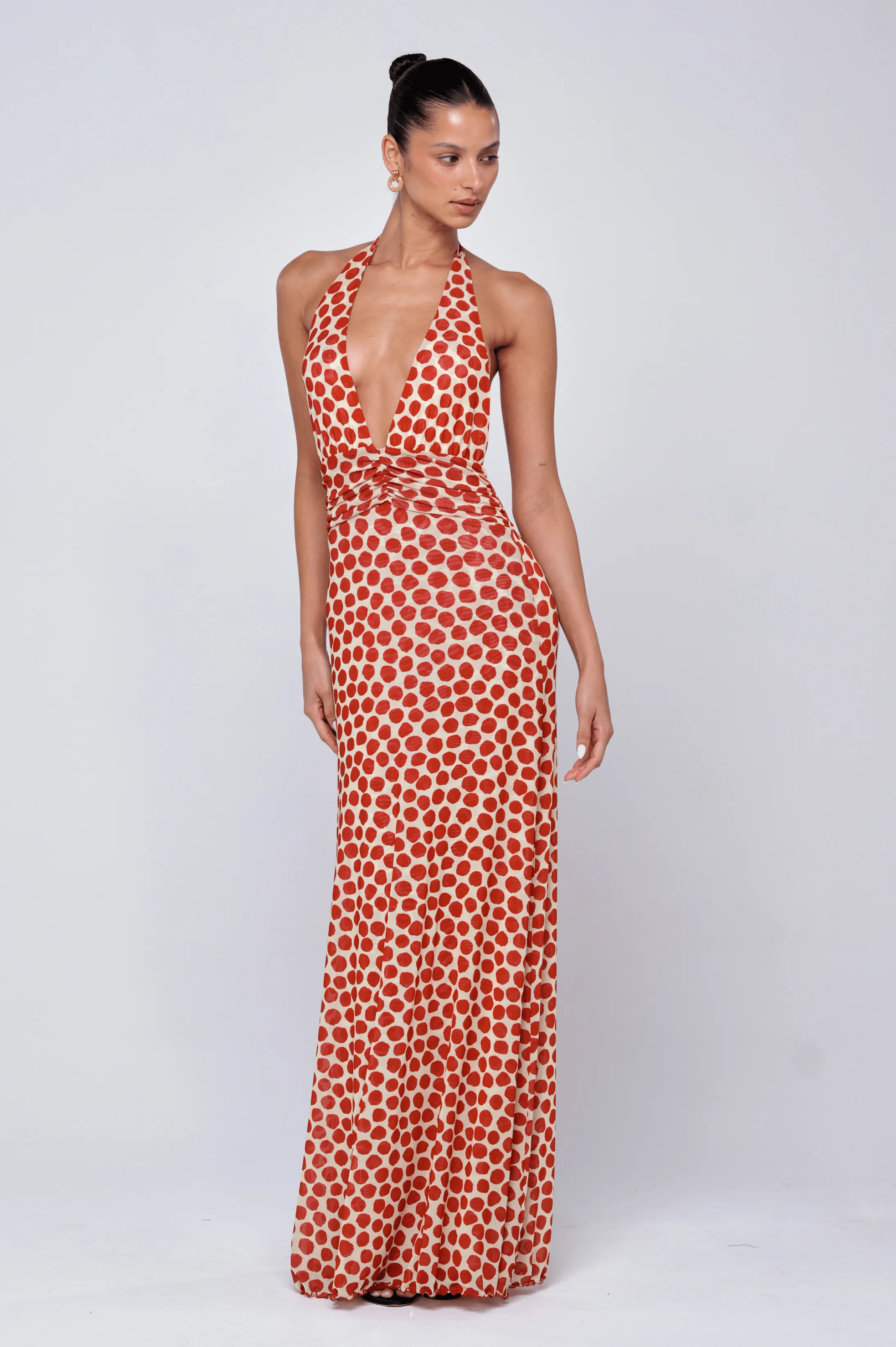 Chelsea Dress in Campari Light Silhouette Dreamy Simplicity