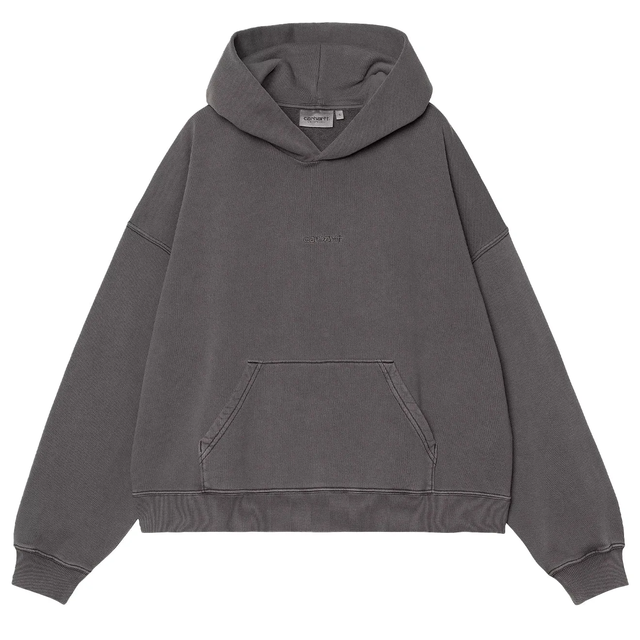 Effortless Comfort product concert wear energy Carhartt WIP Womens Hooded Benton Sweat Black Garment Dyed