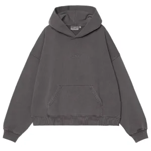 Effortless Comfort product concert wear energy Carhartt WIP Womens Hooded Benton Sweat Black Garment Dyed