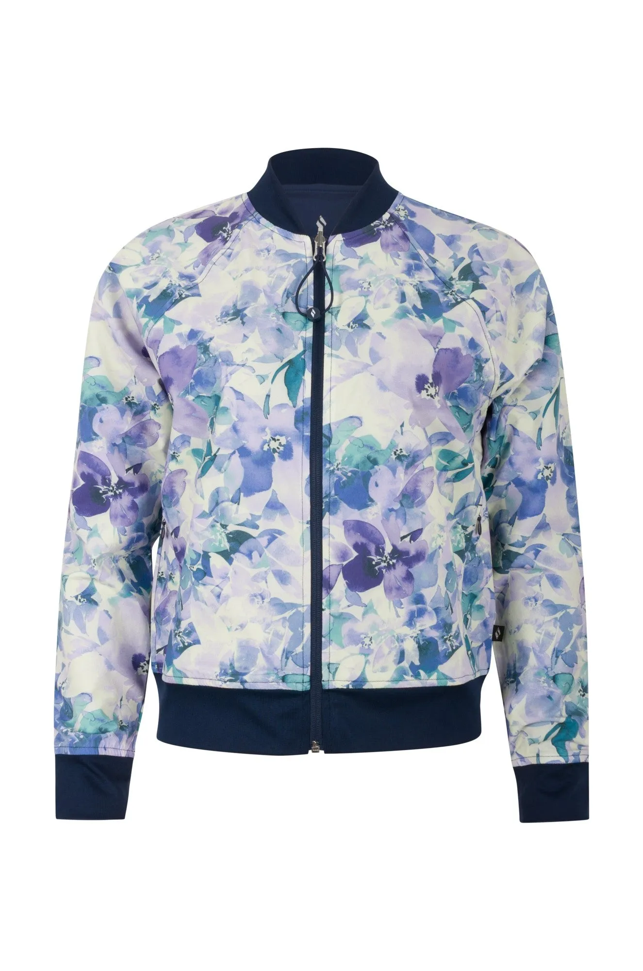 Reinforced Shoulders All Day Wear Jacket | Blue Seascape Floral | 0804B1