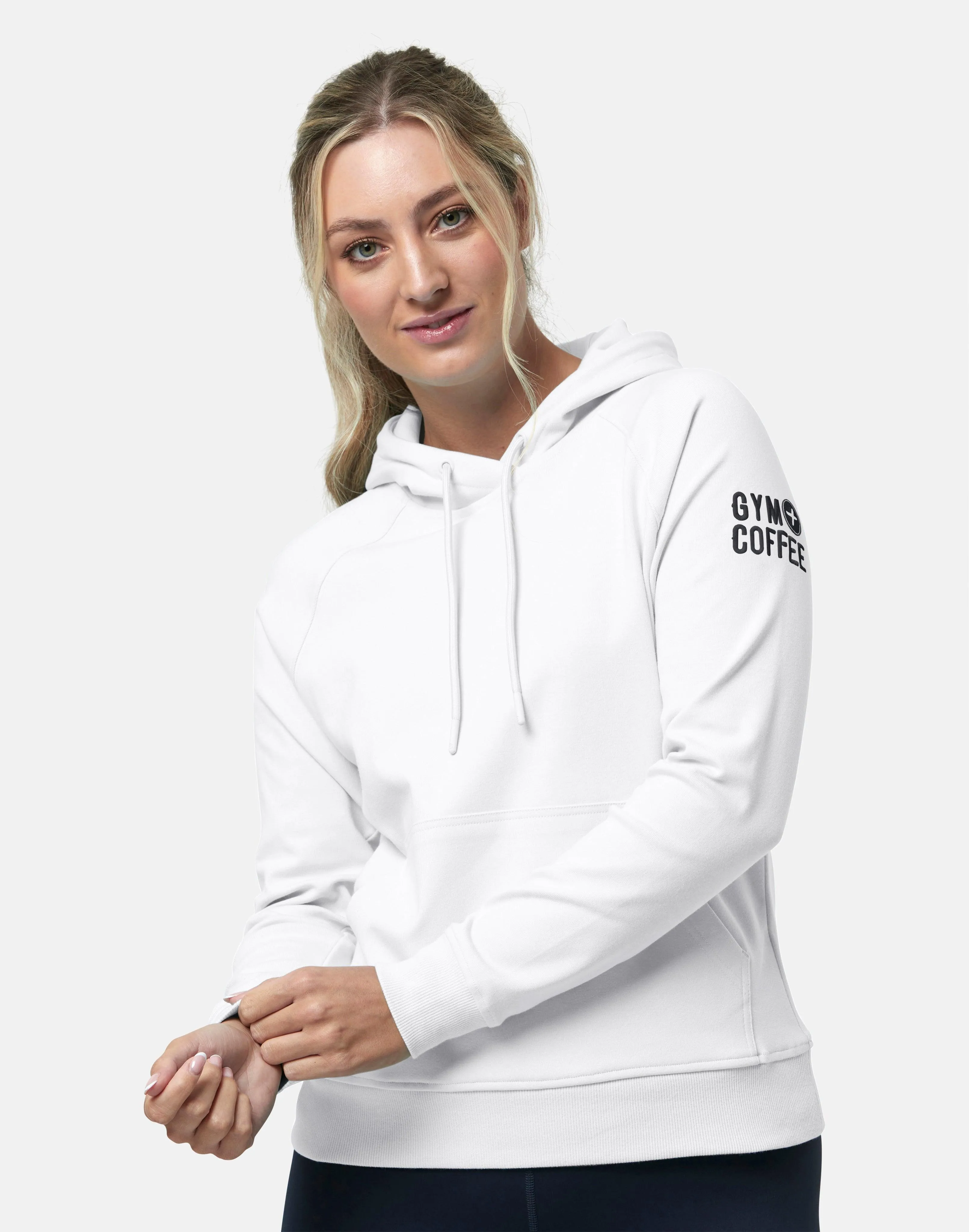 Chill Hoodie in Ultra White Fleece Lining right for beach trips