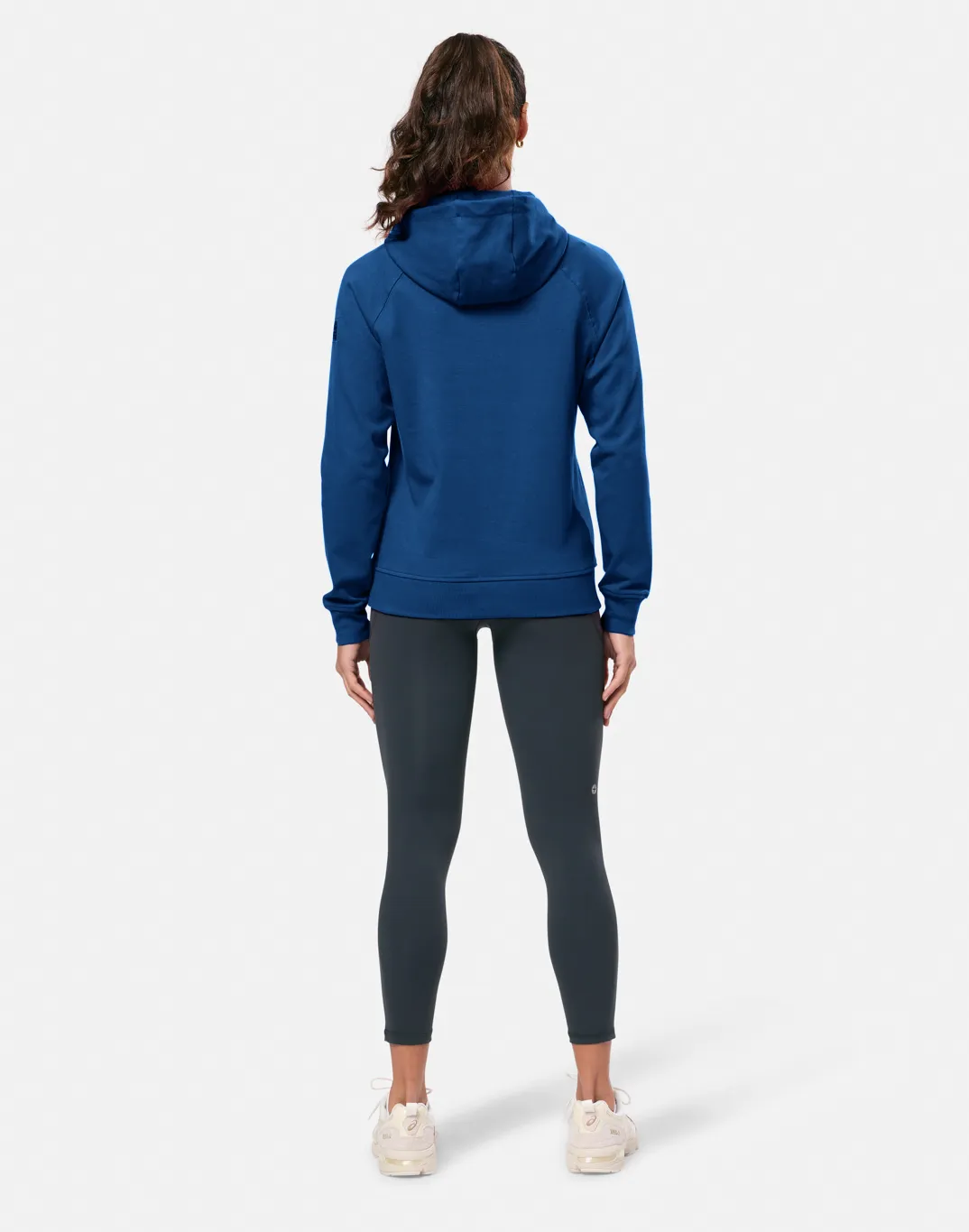 Chill Patch Hoodie in Petrol Blue Patchwork Chic Hoodie