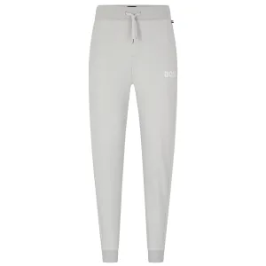 Anti Odor Technology Minimal Waistband Boss Cotton Blend Jogger - Light Grey