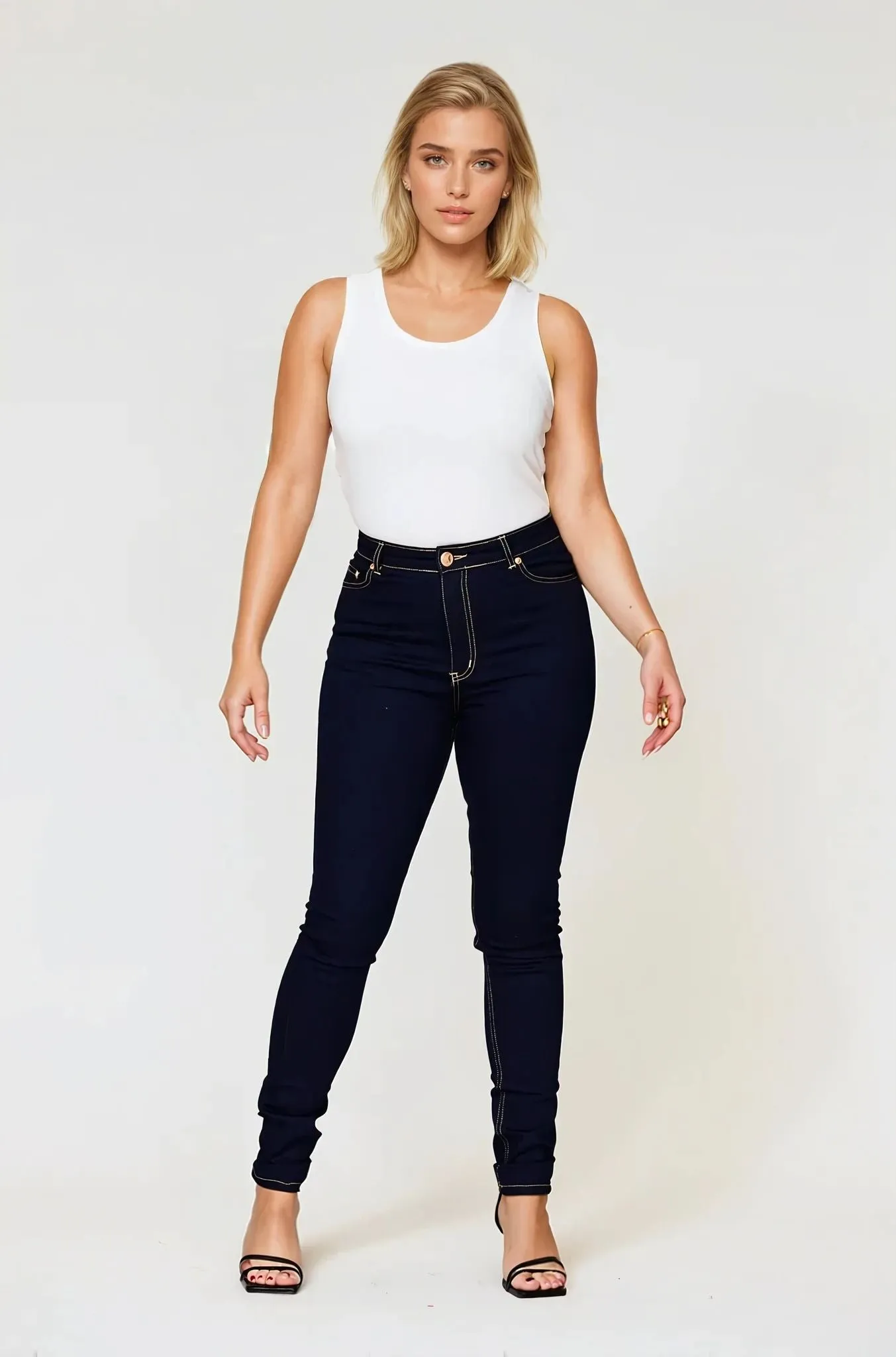 Jacqui Indigo Skinny Jean Utility Fit