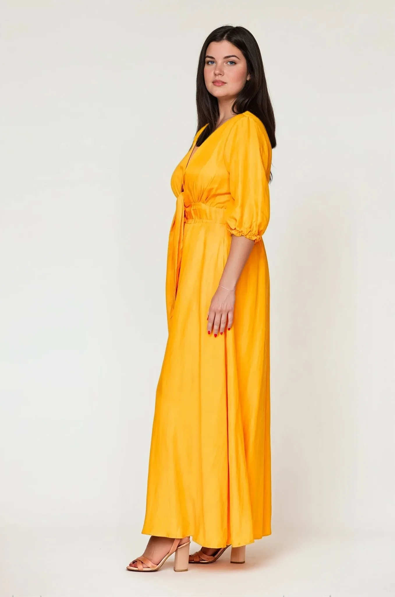 Riviere Dress Long Mango - Clearance Sale Everyday Ready