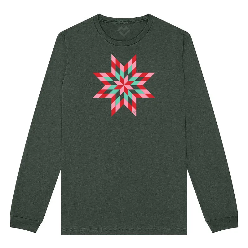 Christmas Lone Star - Long Sleeve T-shirt skinny but not tight High-End Quality