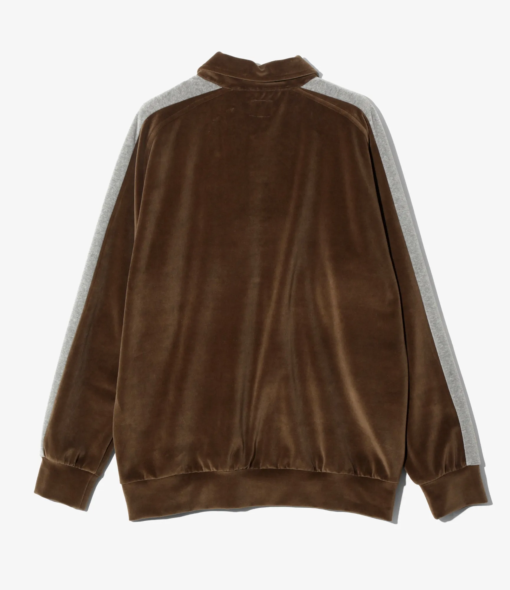 hypoallergenic material Side Line Pullover Shirt ?C Brown Velour