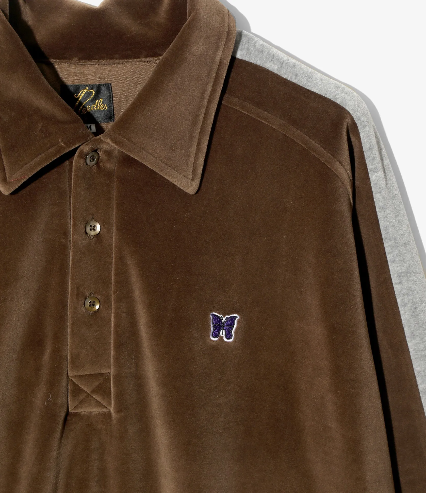 Casual Flex Wear Side Line Pullover Shirt ?C Brown Velour