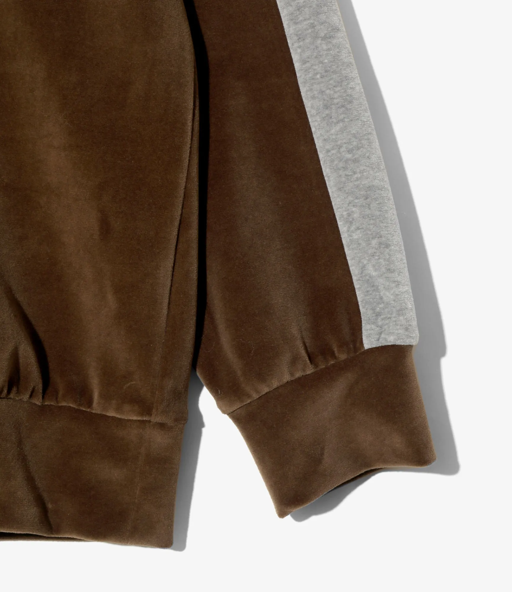 RibbedNeckBanding Fit For All Day Side Line Pullover Shirt ?C Brown Velour