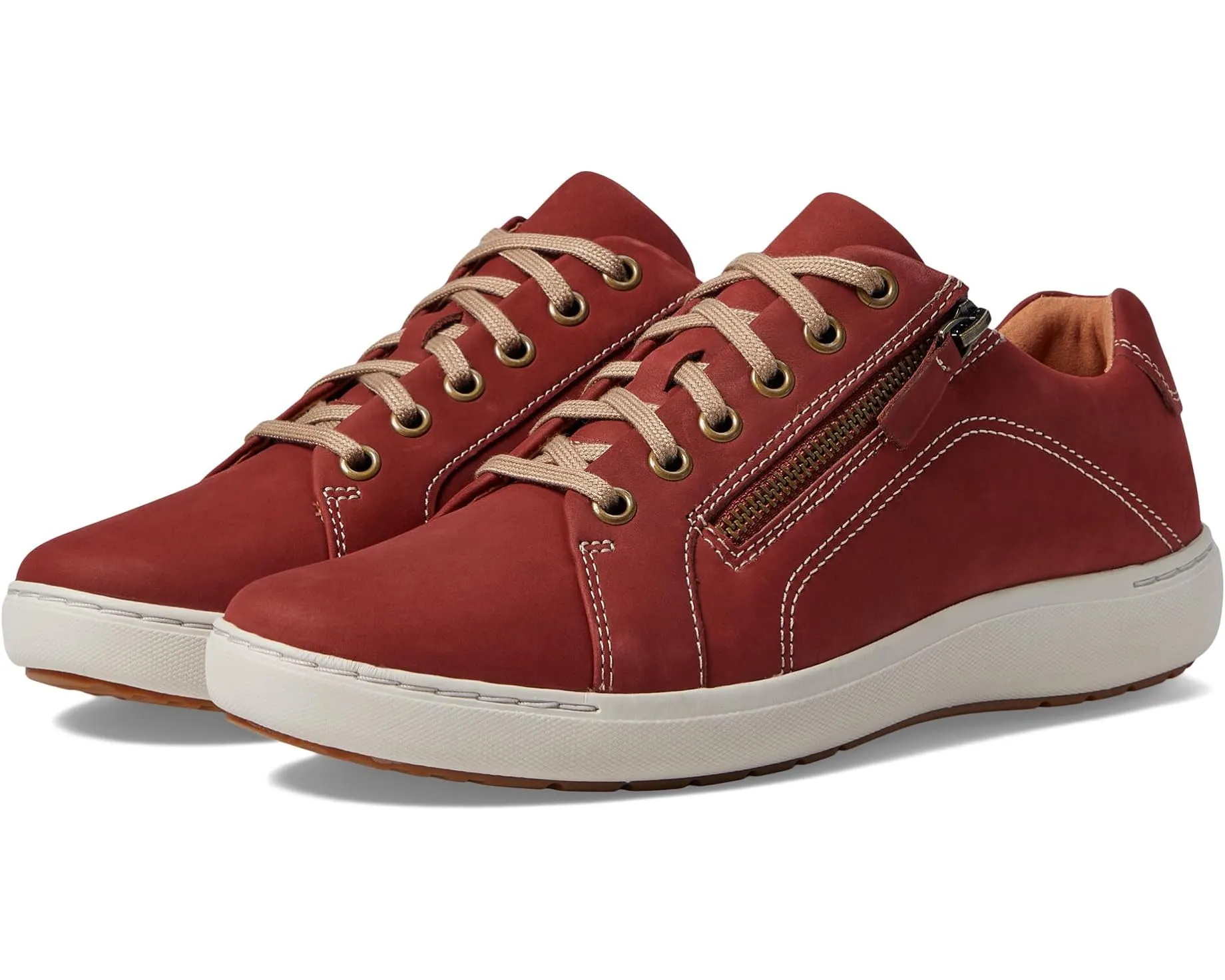 Clarks Nalle Lace Chestnut 74867 Hero Walk