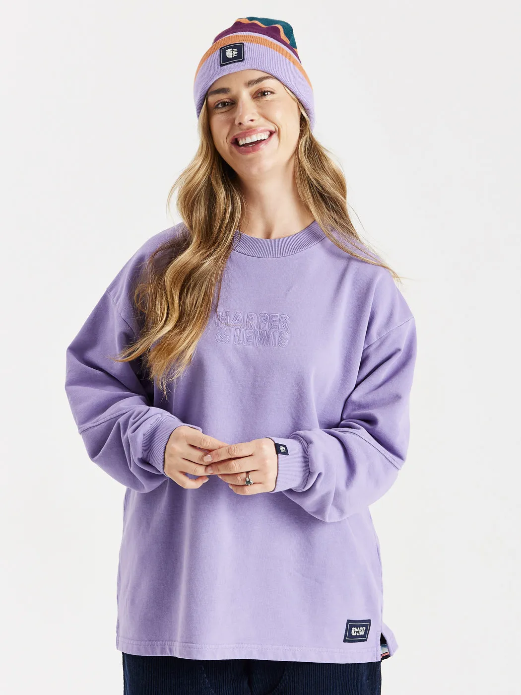 Camille Oversized Sweater Deep Lavender Brand Name