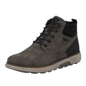 Weekend Hike Elastic Material Mens Rieker Stan 02 in Kaffee/Schwarz