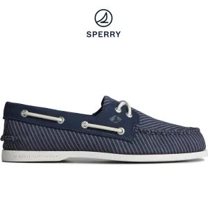 Active Design Sperry Men's Authentic Original? Nautical Leather Boat Shoe Navy (STS25254)