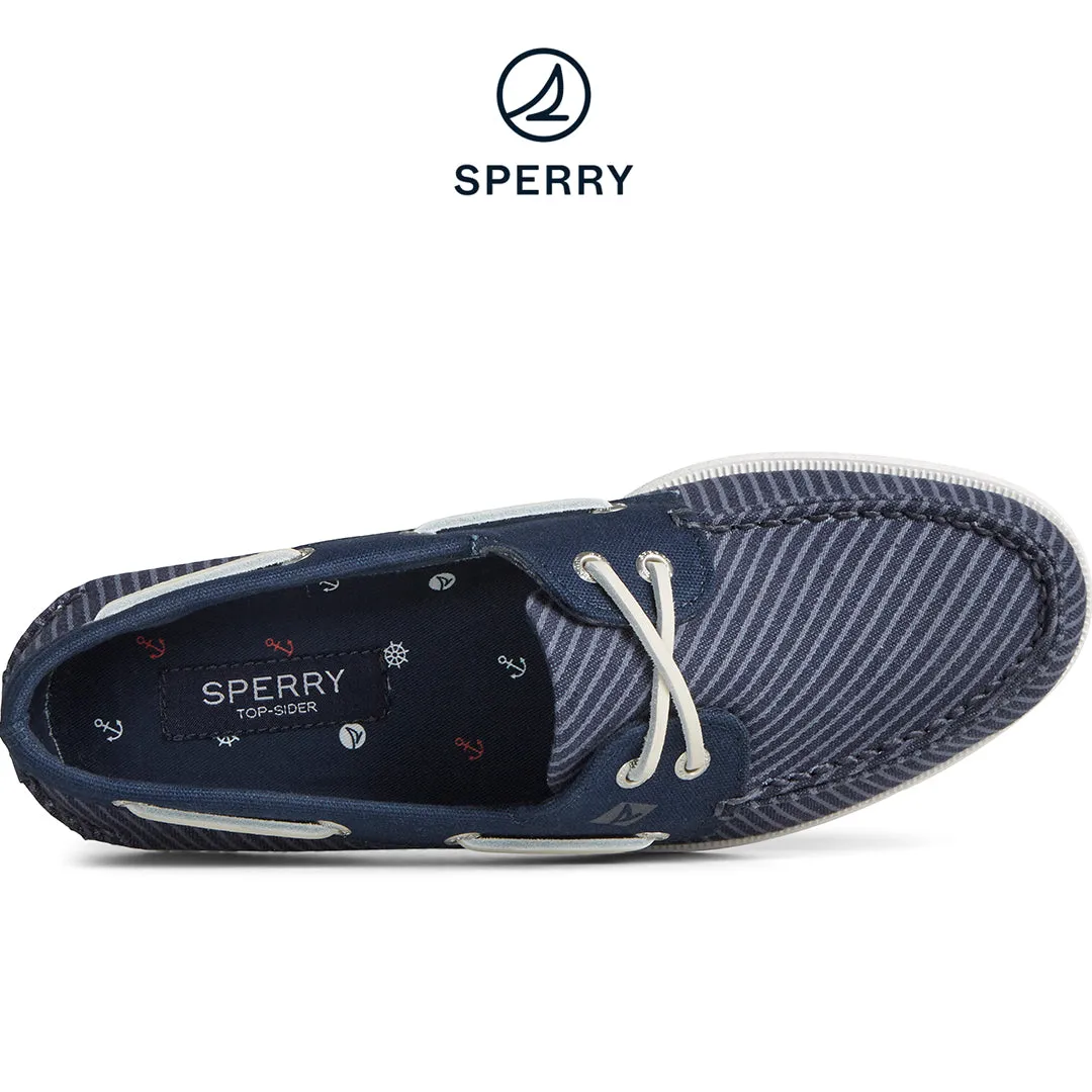 party look Sperry Men's Authentic Original? Nautical Leather Boat Shoe Navy (STS25254)