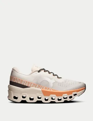 Dynamic Rolling Motion red running shoes Cloudmonster 2 - Ivory/Tangerine