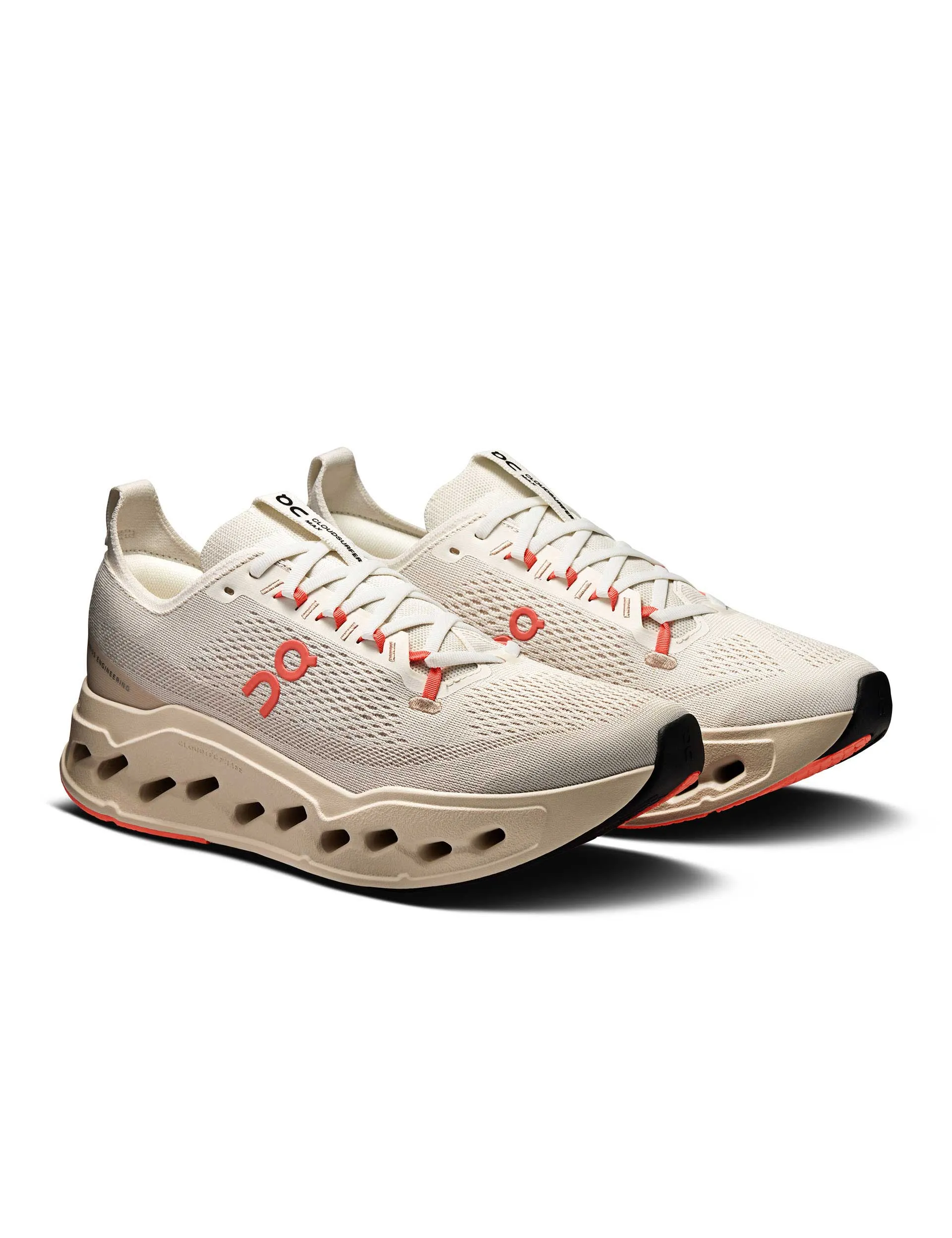 Cloudsurfer Max - Ivory/Salmon Torsion Response Midsole