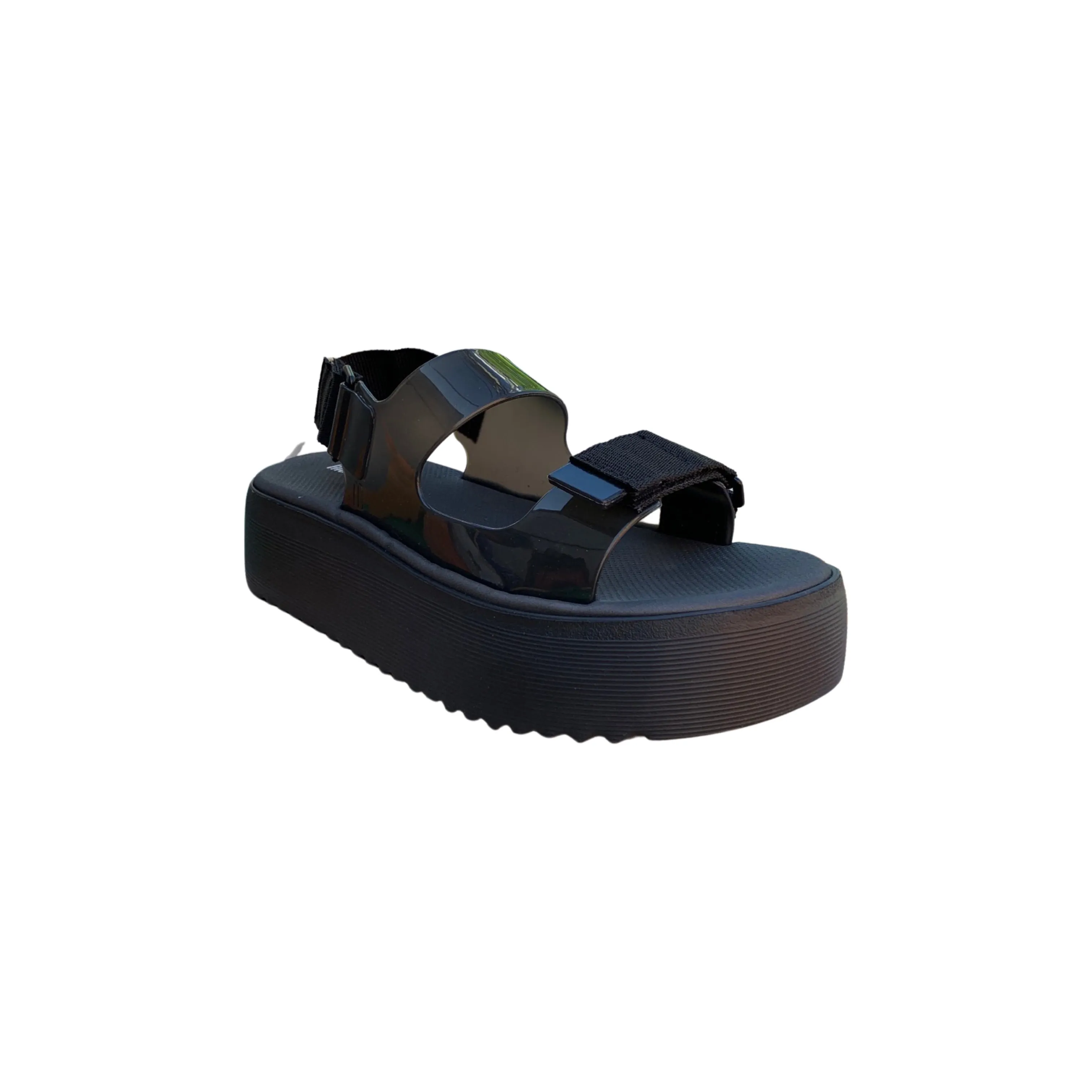 Brave Papete Platform Black Sandal King Strong