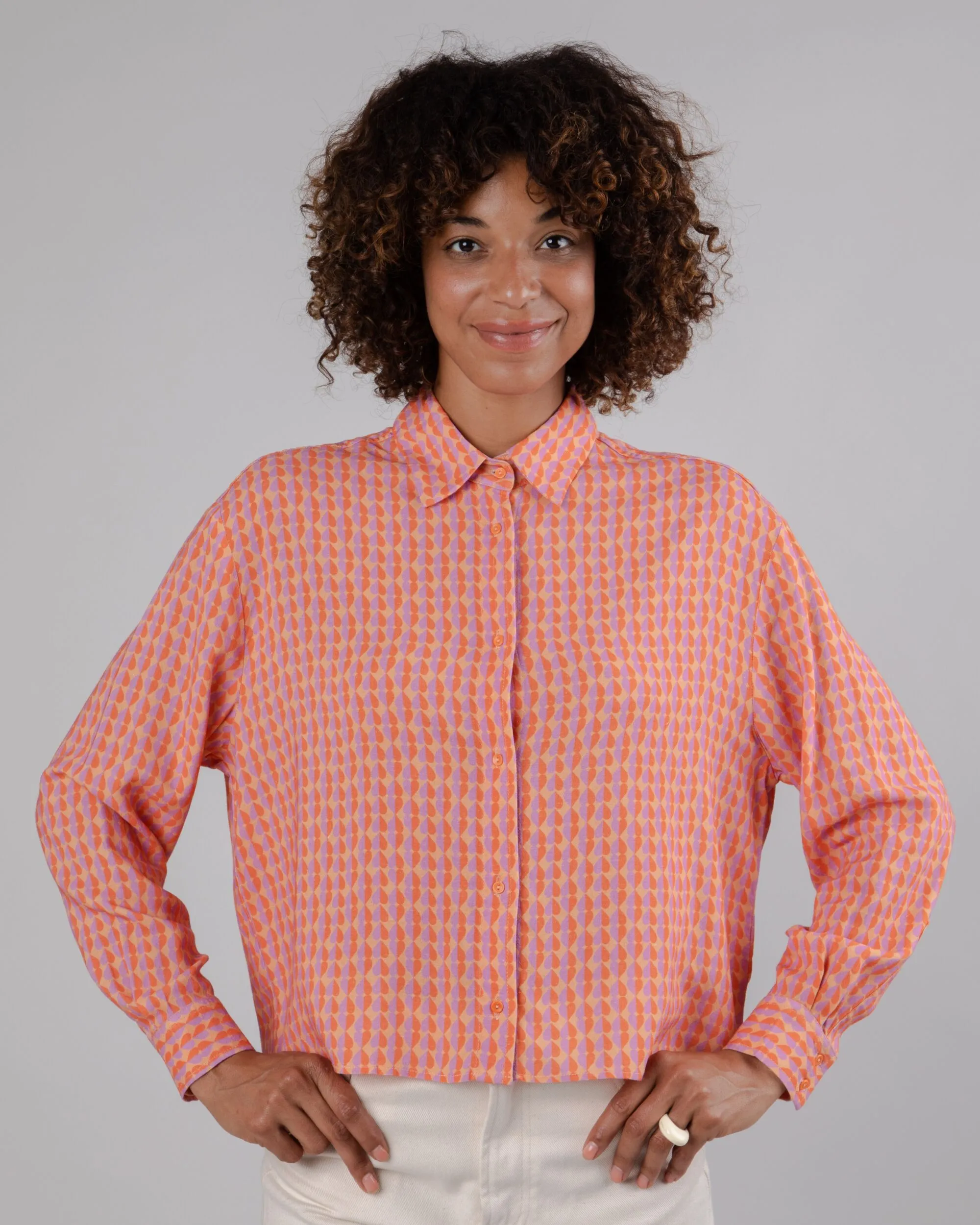 funky Gummie Boxy Blouse Coral