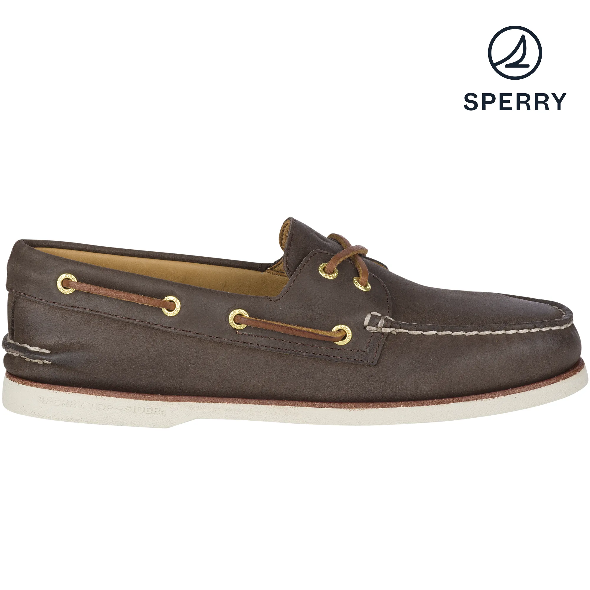 Sport Casual Men's Gold Cup? Authentic Original? Boat Shoe - Brown (0219493)