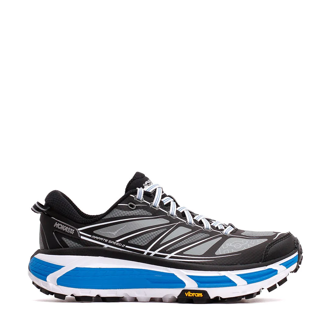 ShockAbsorbingMidsole Hoka One One Unisex Mafate Speed 2 Black White 1126851-BWHT