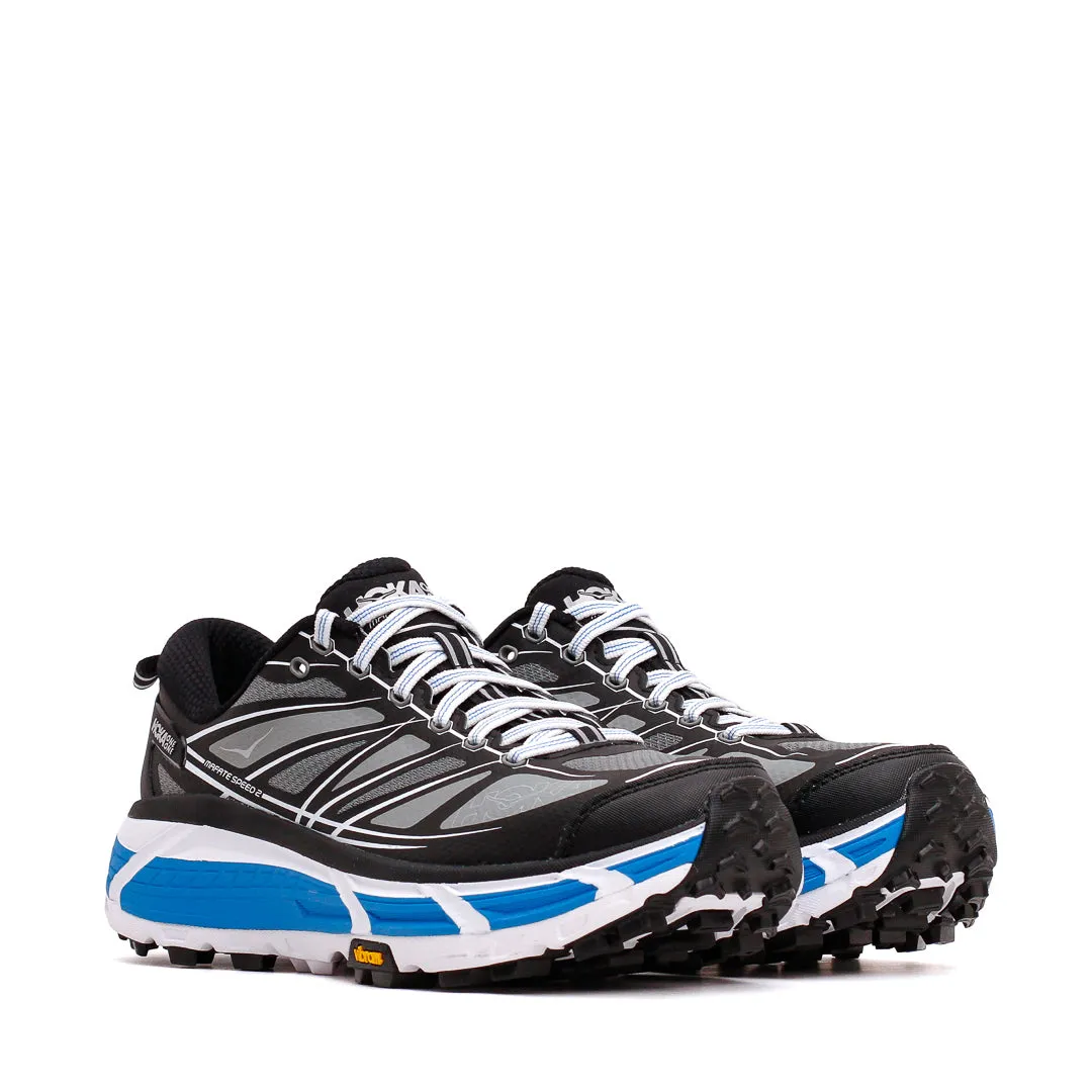 power - walking shoes running with a group Hoka One One Unisex Mafate Speed 2 Black White 1126851-BWHT