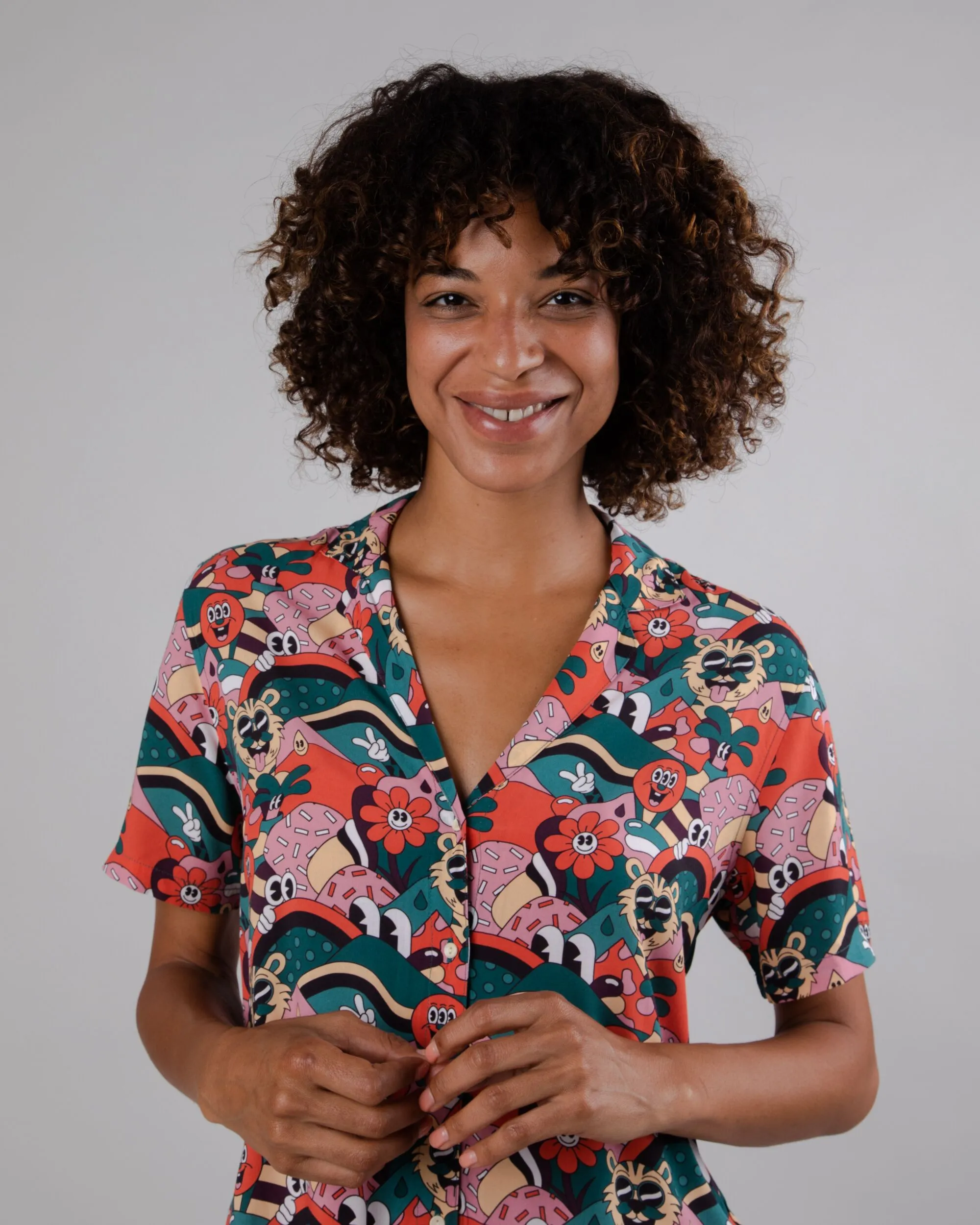 Yeye Weller Aloha Blouse Red Wedding