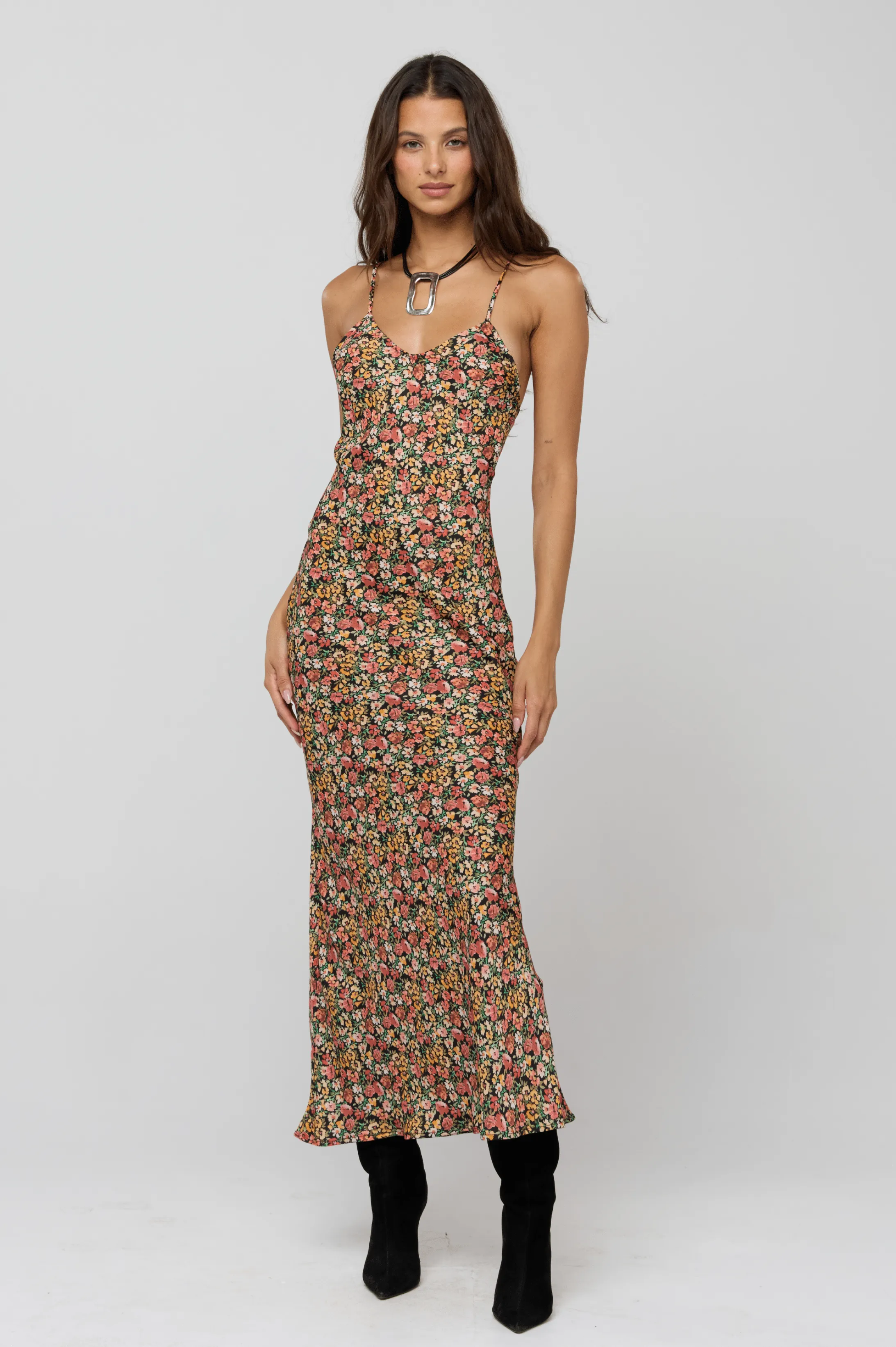 Layered Fit Chic Design Micah Dress in Fig