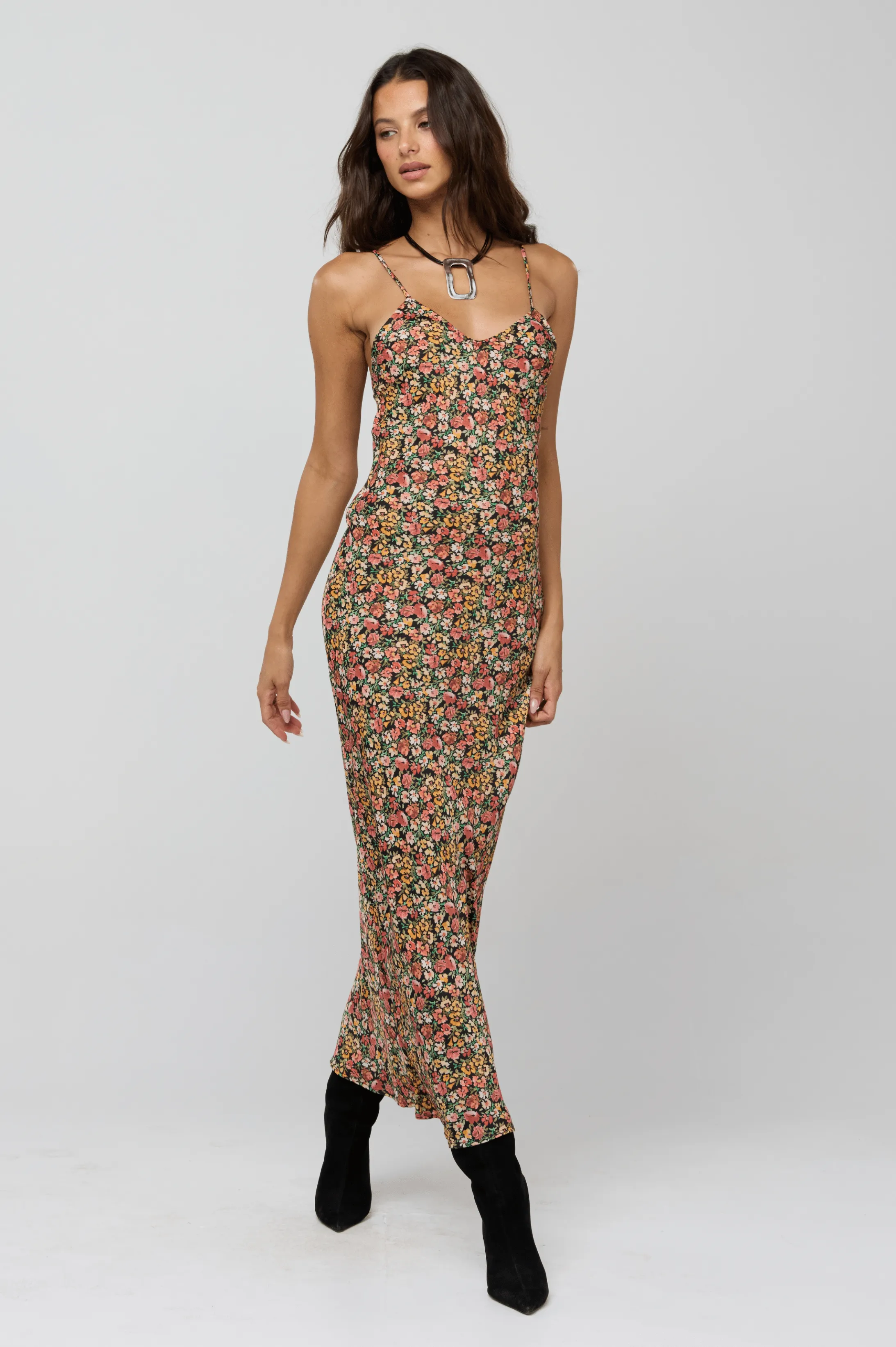 Micah Dress in Fig LightweightMaterial