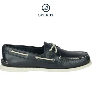 Canvas Construction Dusk Run Men's Authentic Original Boat Shoe Navy (STS10405)