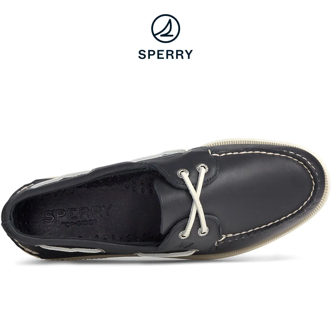 Men's Authentic Original Boat Shoe Navy (STS10405) Easy Clean Bold colors