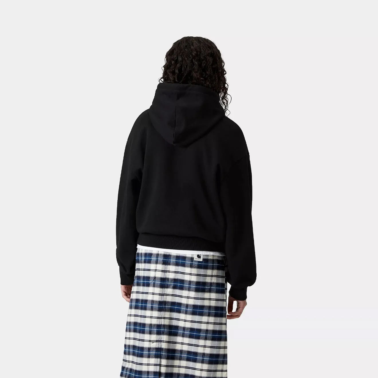 Carhartt WIP Womens Hooded Casey Sweatshirt Black / Silver good for rainy days Cold Day Wear