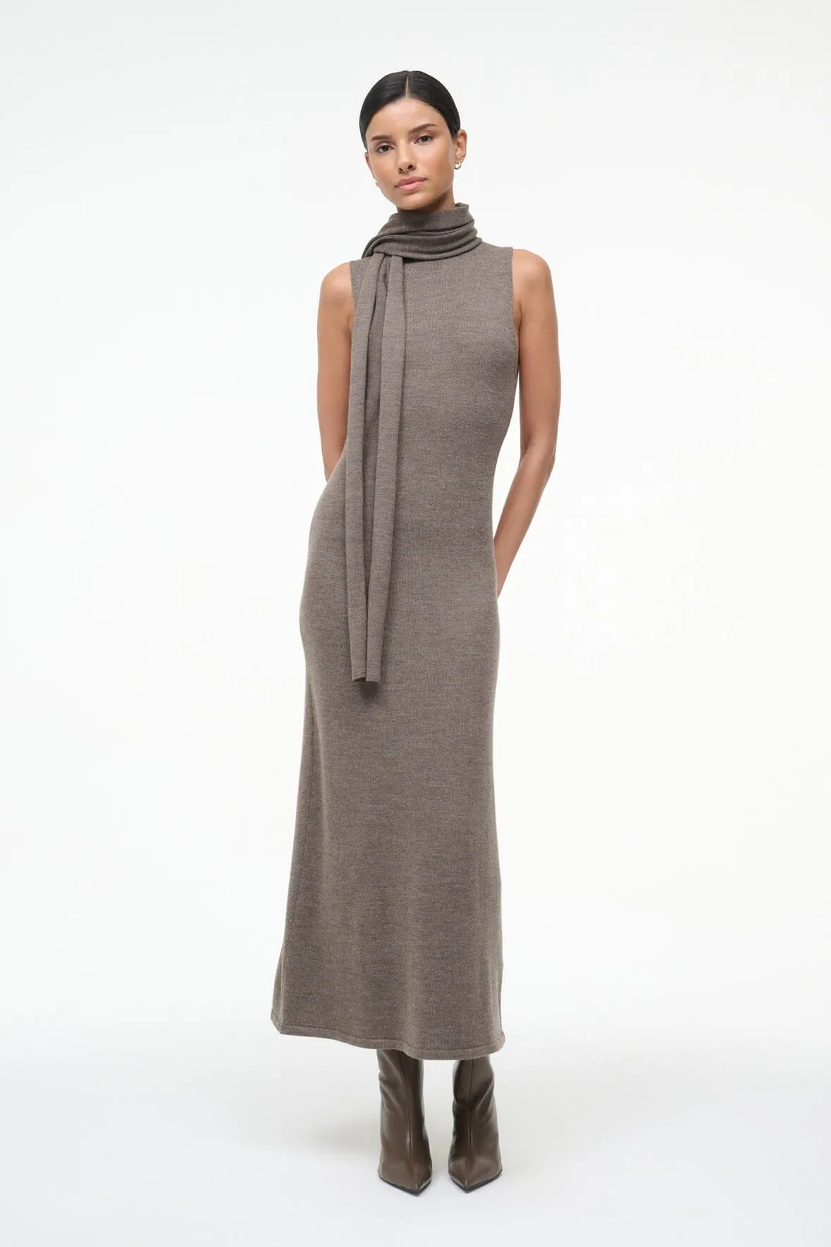CANAL MIDI DRESS | TRUFFLE Smooth Wear elegant design