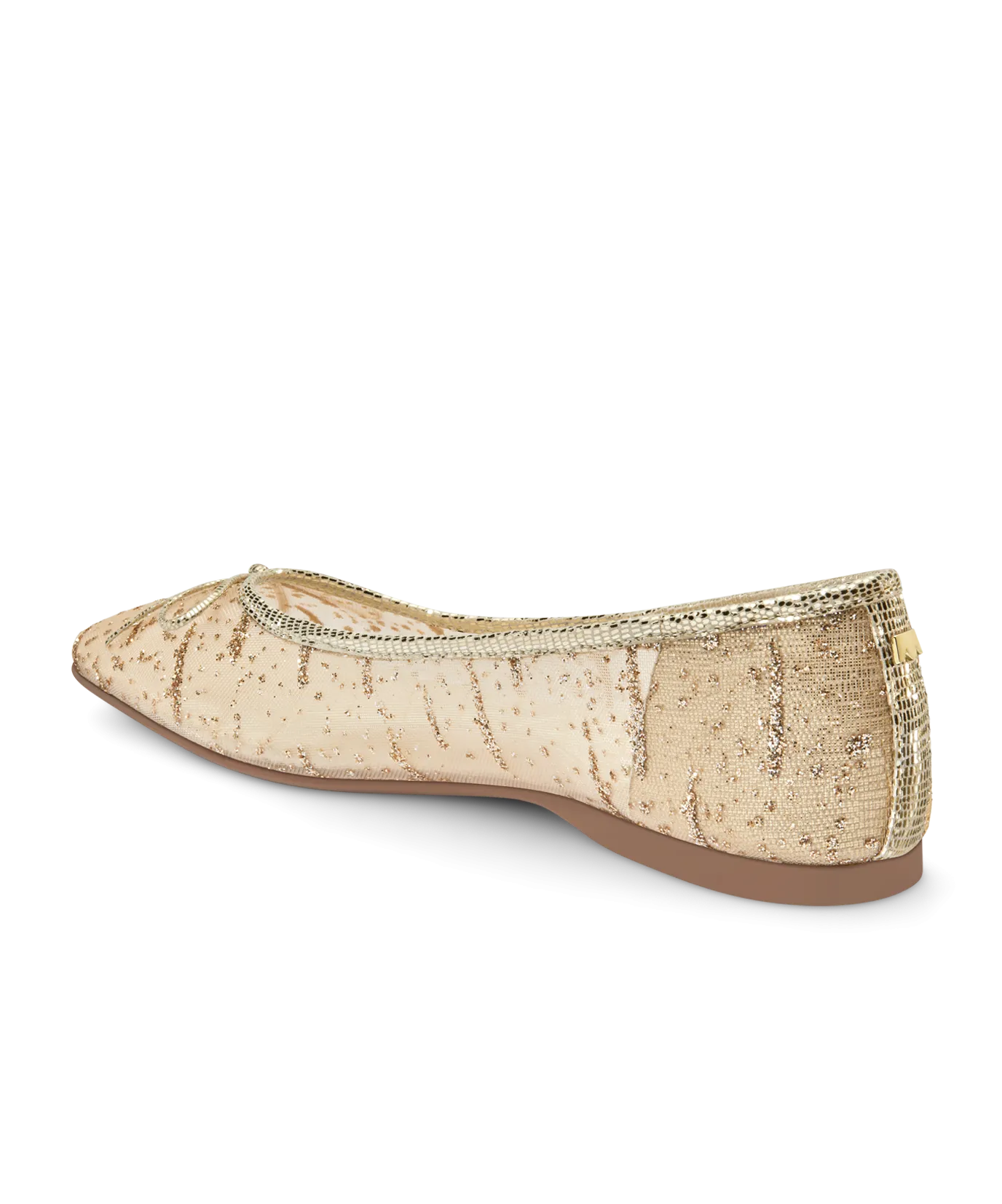 Slip On Silhouette The Songbird - Gold Mesh Sparkle