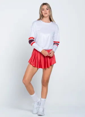 Stylish and Fun Metallic Long Sleeve