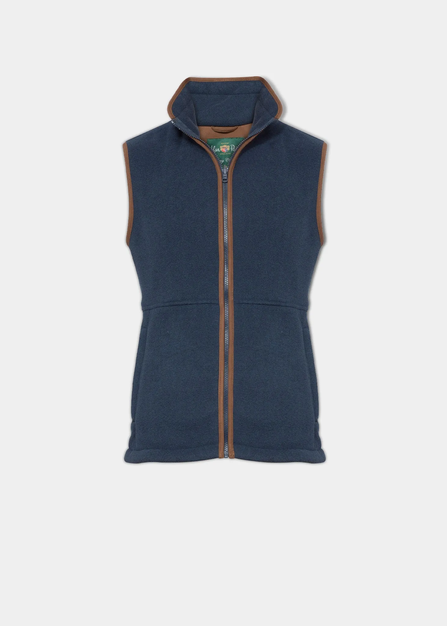 Aylsham Men's Fleece Gilet In Blue Steel - Regular Fit Stay Warm Trail Comfort