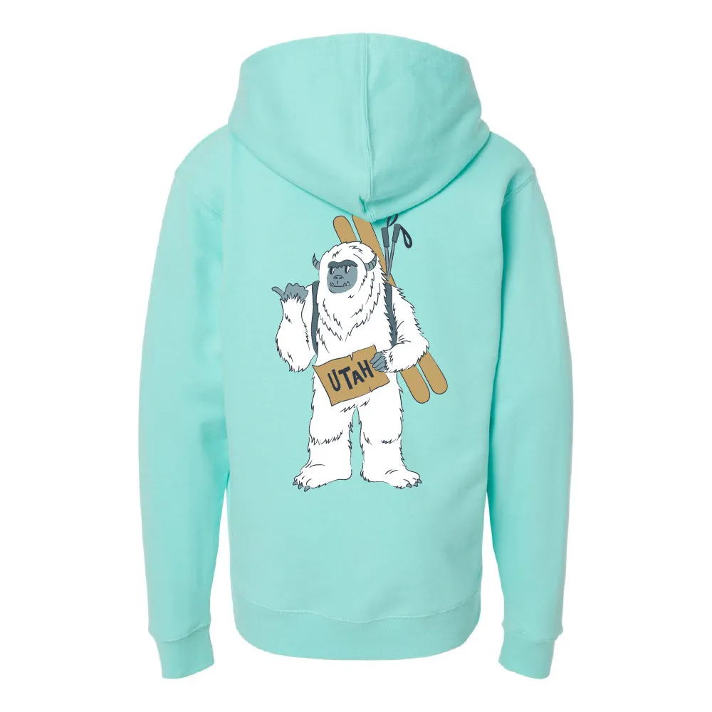 Ski Utah Yeti Youth Hoodie - Multiple Colorways Competitive Advantage product duck cloth ruggedness