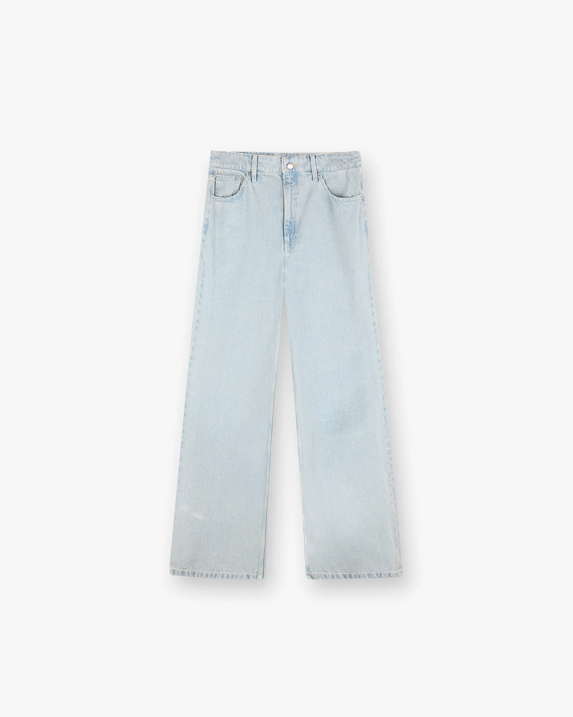 Mid Rise Wide Leg Jean - Washed Blue Casual Movement