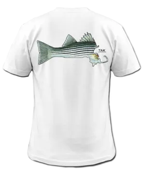 Trendy Top Abrasion resistant Cotton Flex? Massachusetts Striper Tee ***Tees run small would suggest ordering one size up****