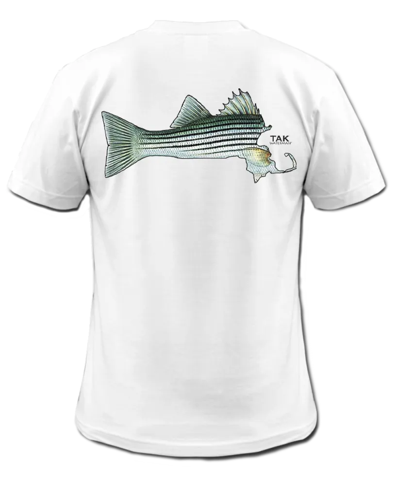 UV resistant Cotton Flex? Massachusetts Striper Tee ***Tees run small would suggest ordering one size up****