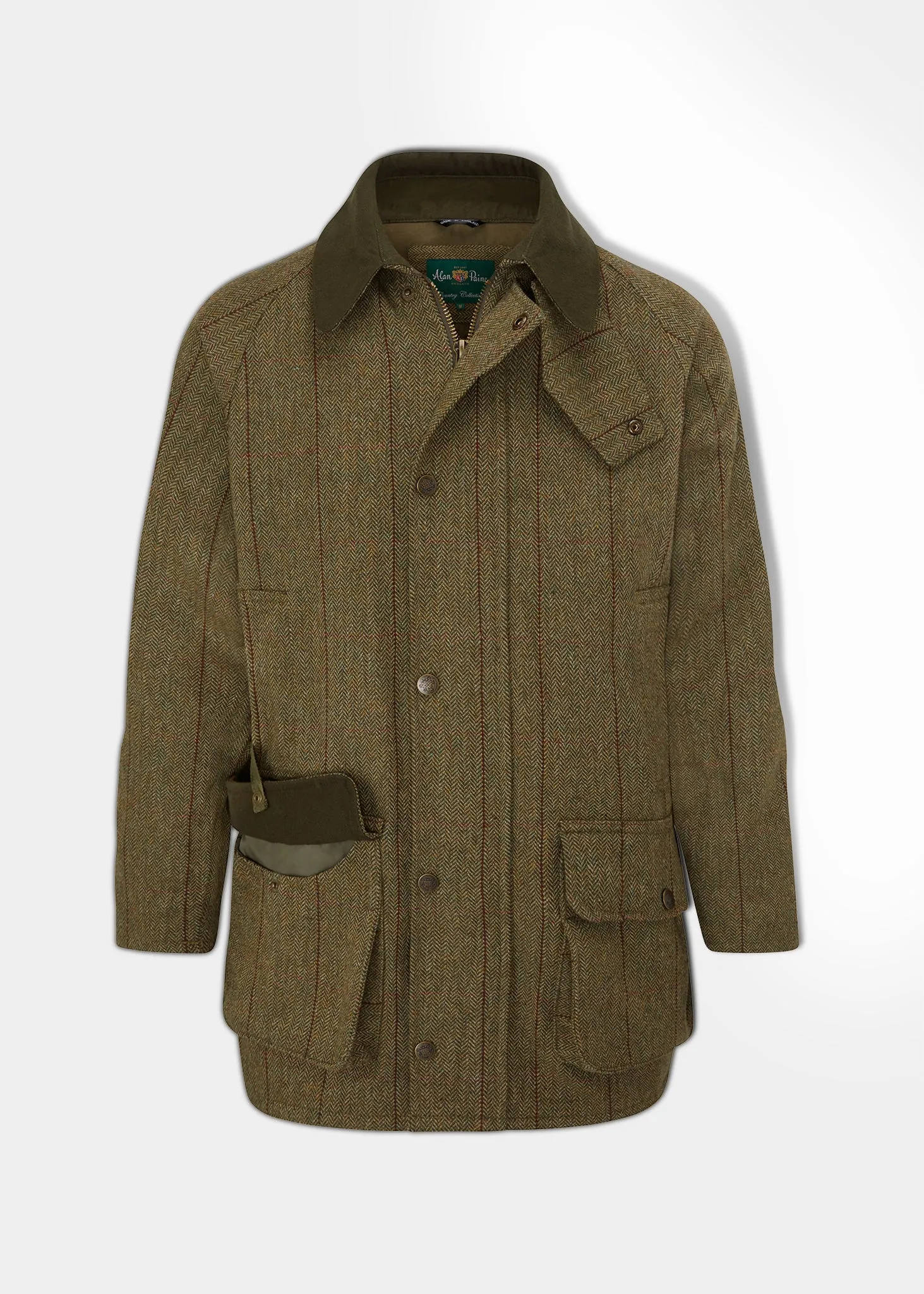 Weather Fit MoistureWickingLining Rutland Men's Tweed Waterproof Shooting Coat In Oakley