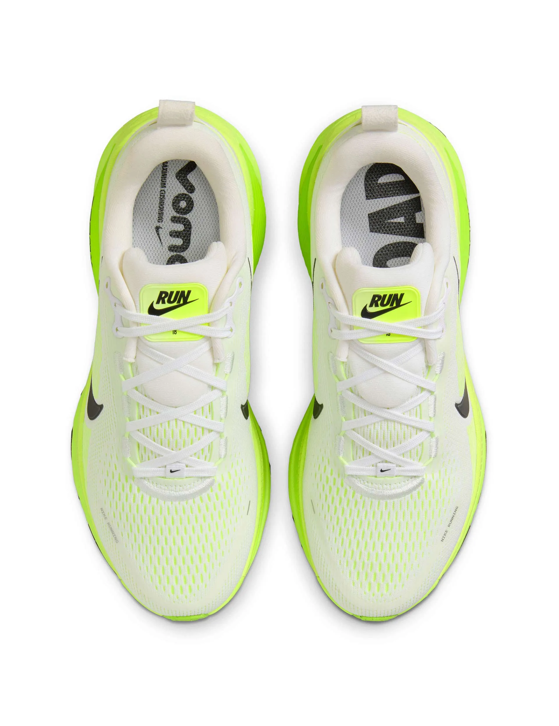 Arch Support Shoes Vomero 18 Running Shoes - White/Electric Green/Volt/Black