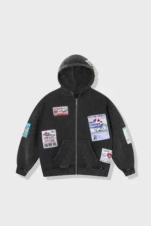 product return policy ComplexCon Ads Zip-Up