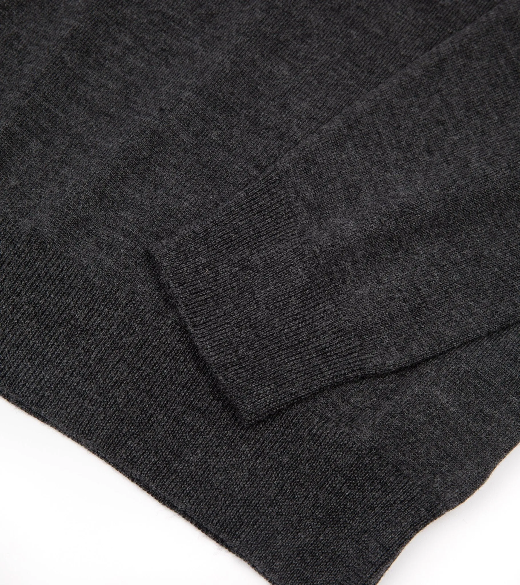 Crown Fit Trunk William Merino Roll Neck Sweater: Charcoal