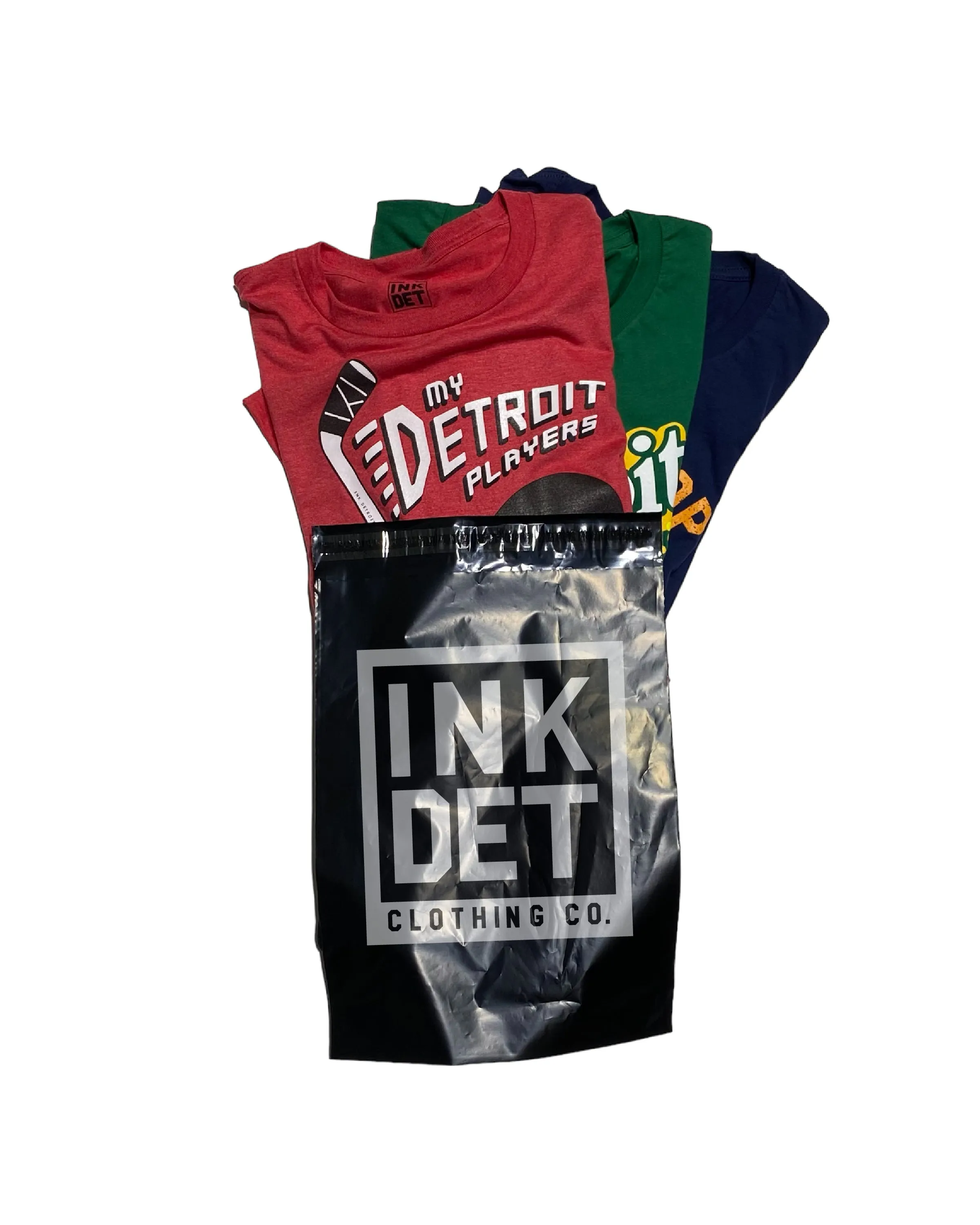 Comfortable Casual Low Impact Processing Ink Detroit Mystery T-Shirt Bundle Bag