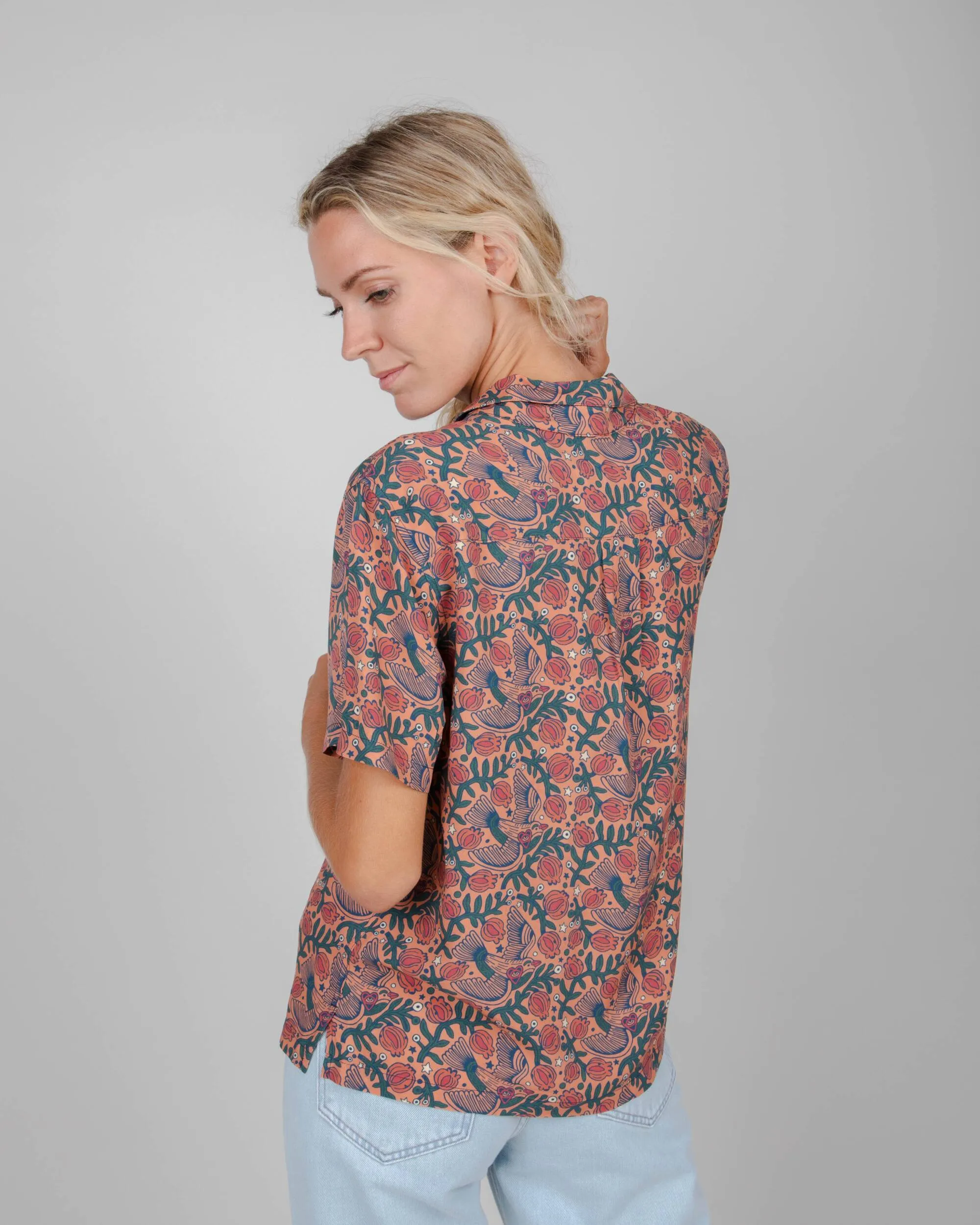 Sleek Fit Classic timelessness Asis Percales Passerine Aloha Blouse