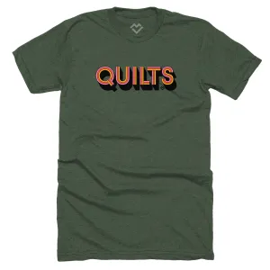 Outdoor Leisure City Fashion Look Quilts - T-shirt (Pine Green)