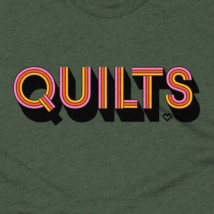 Comfy Layer Wear Quilts - T-shirt (Pine Green)