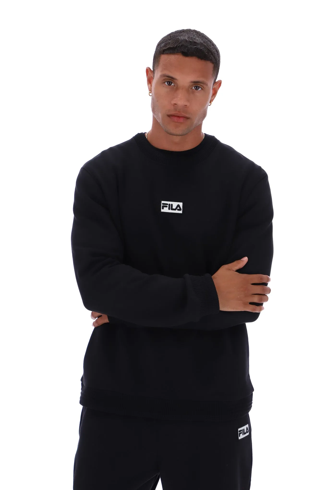 ring accents Relaxed Essentials Bruce 2 Recycled Unisex Crew Sweatshirt